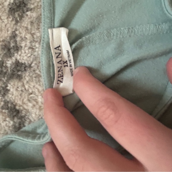 mint green midi dress - Picture 2 of 2